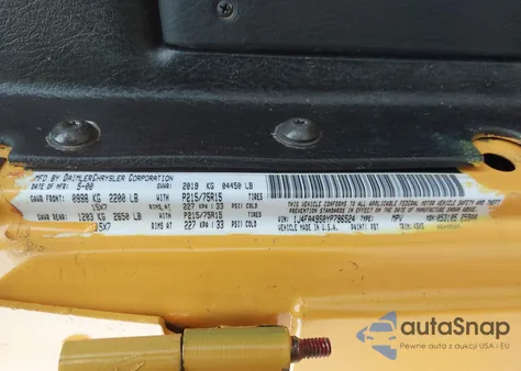 2000 Jeep Wrangler Sport из США, поврежденный, VIN 1J4FA49S0YP796524